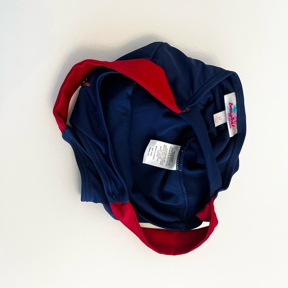 Btween Kids 3T Swim One Piece - Navy w/Sequence American Flag Unicorn - Like New - Picture 3 of 4